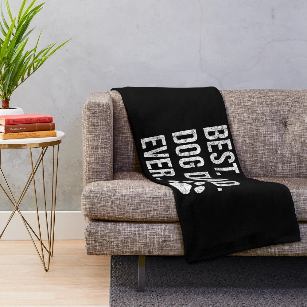 Plush Blanket for Dog Dads - Dog Lover Gifts