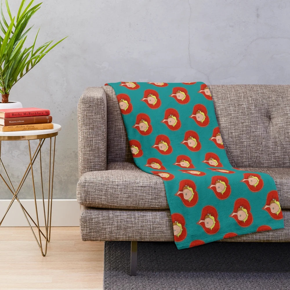 Hamantha plush blanket inspired by Jack Stauber's indie music