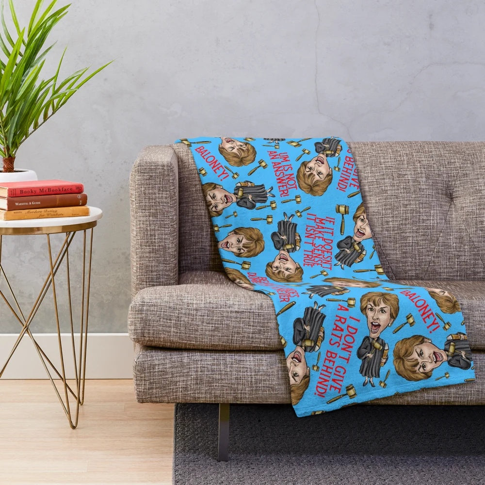Judge Judy Inspired Plush Blanket