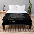 Plush blanket featuring the iconic "Law & Order: SVU" intro sequence