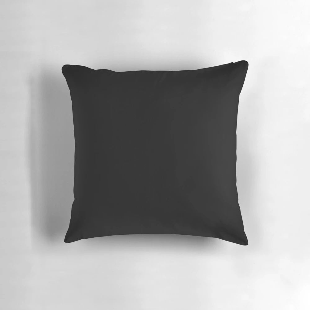 Solid black pillow for couch, sofa, or bedroom