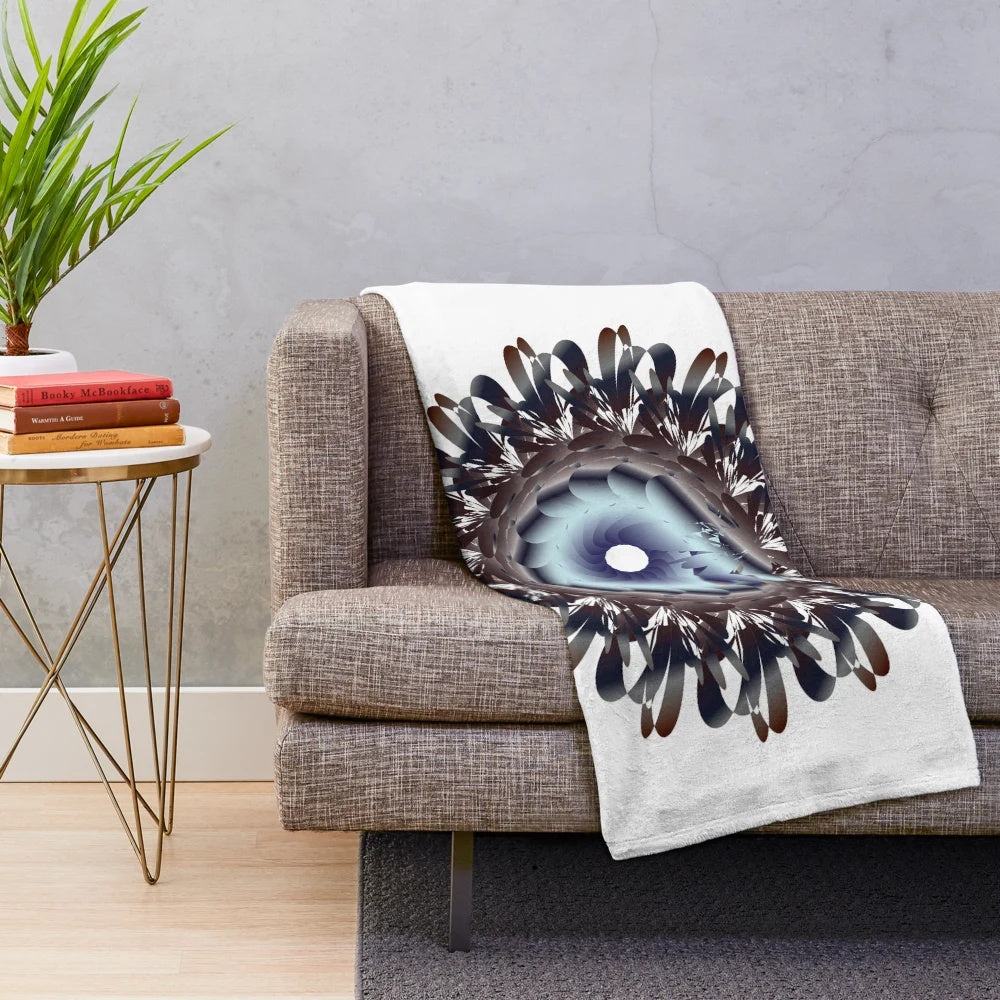 Colorful and stylish designer's plush blanket