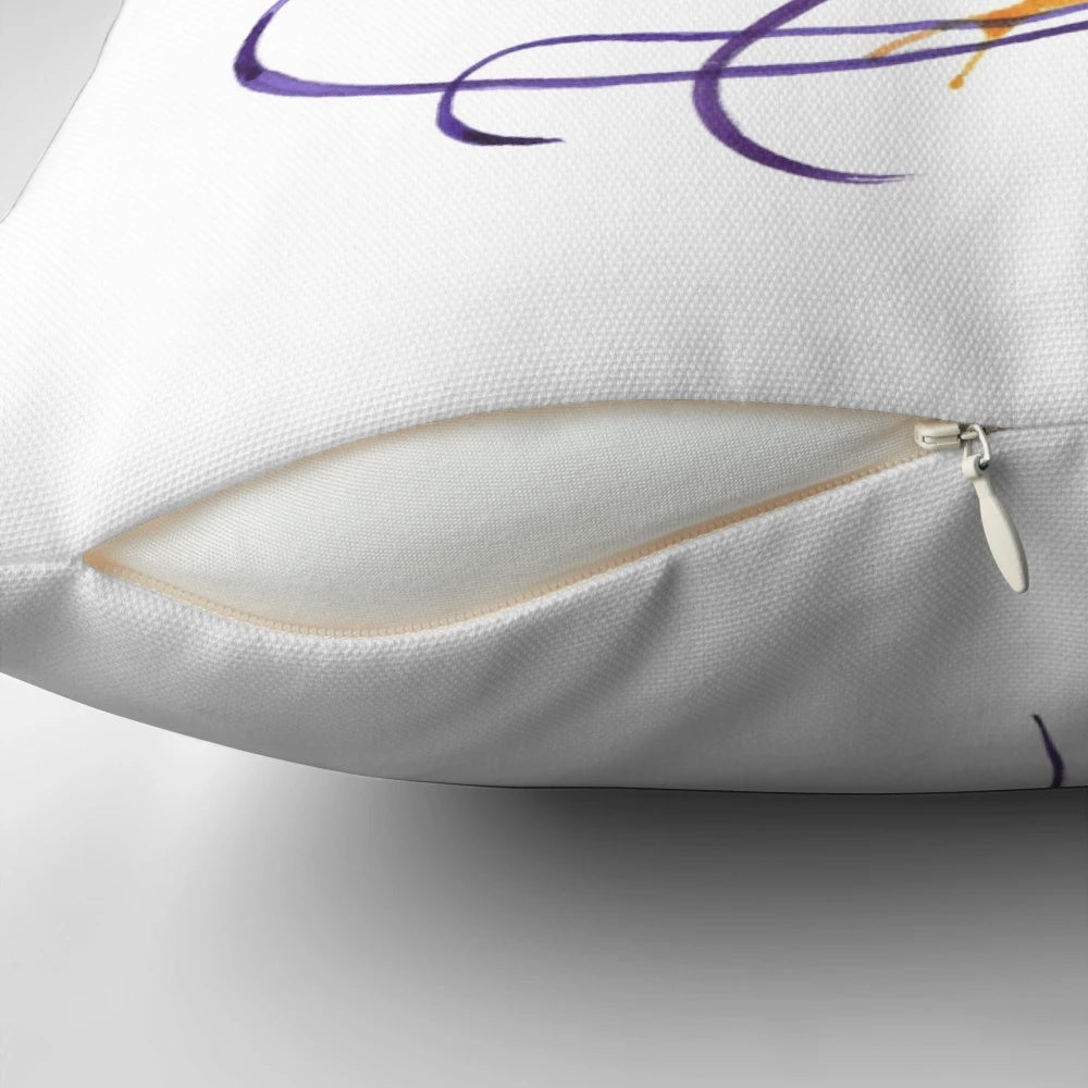 Gorgeous watercolor jellyfish design on a plush, high-quality pillow for your coastal-inspired home.