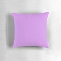 Bright lilac-colored solid throw pillow for home decor