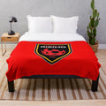 Vibrant phoenix-themed plush blanket for sports fans and home decor