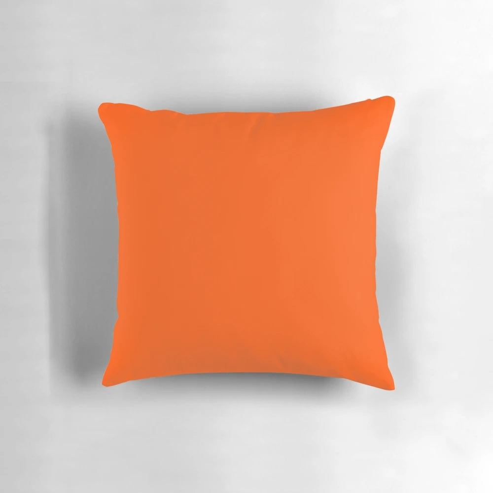 Solid International Orange Decorative Pillow with Vibrant Orange Hues