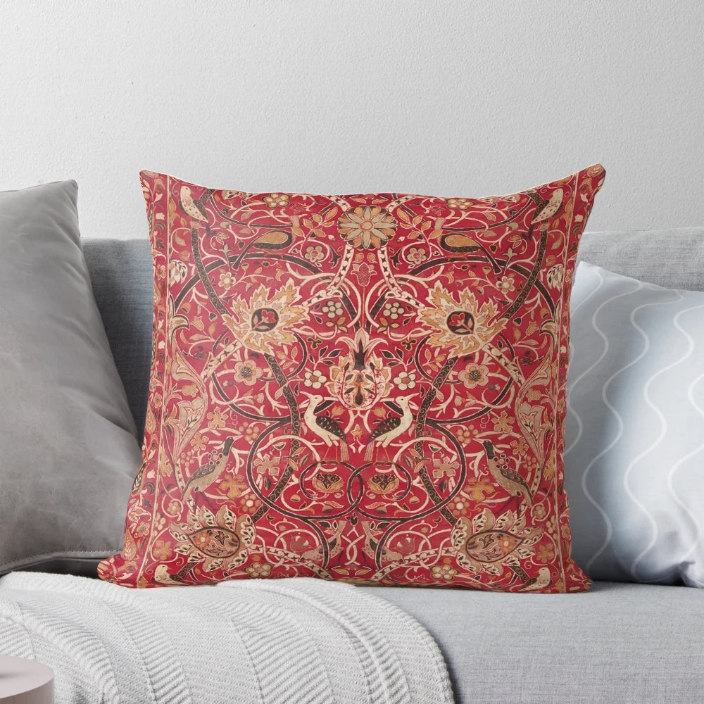 Colorful william morris bullerswood pattern pillow