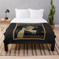 Plush blanket with image of Italian movie star Pina Menichelli from 1917