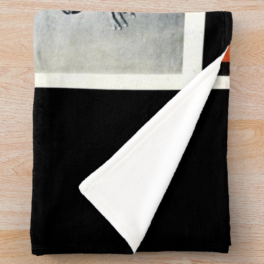Vintage 1965 Cinema Magazine Inspired Plush Blanket