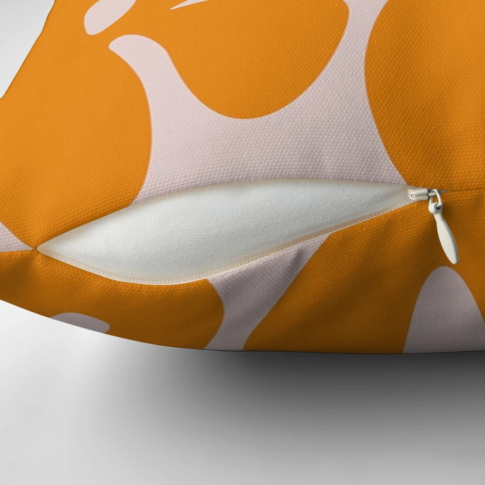 Vintage-inspired Aperol Spritz cocktail pillow, featuring a retro orange and red design.