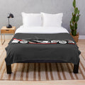 Plush blanket featuring a vintage Audi 90 GTO IMSA race car