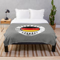 Vintage Bamberg, Germany flag design on a cozy plush blanket