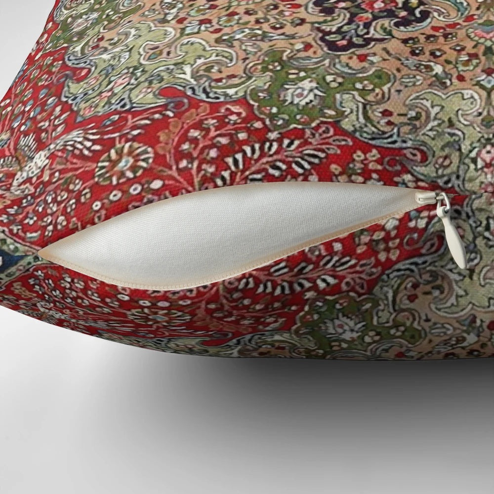 Vintage Boho Persian Carpet Print Throw Pillow for Home Decor