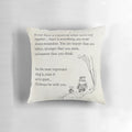 Vintage book page pillow featuring a quote from A.A. Milne's Winnie the Pooh