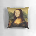 Vintage-style throw pillow featuring the logo and characters from the classic British sitcom "Bottom", starring Rik Mayall.