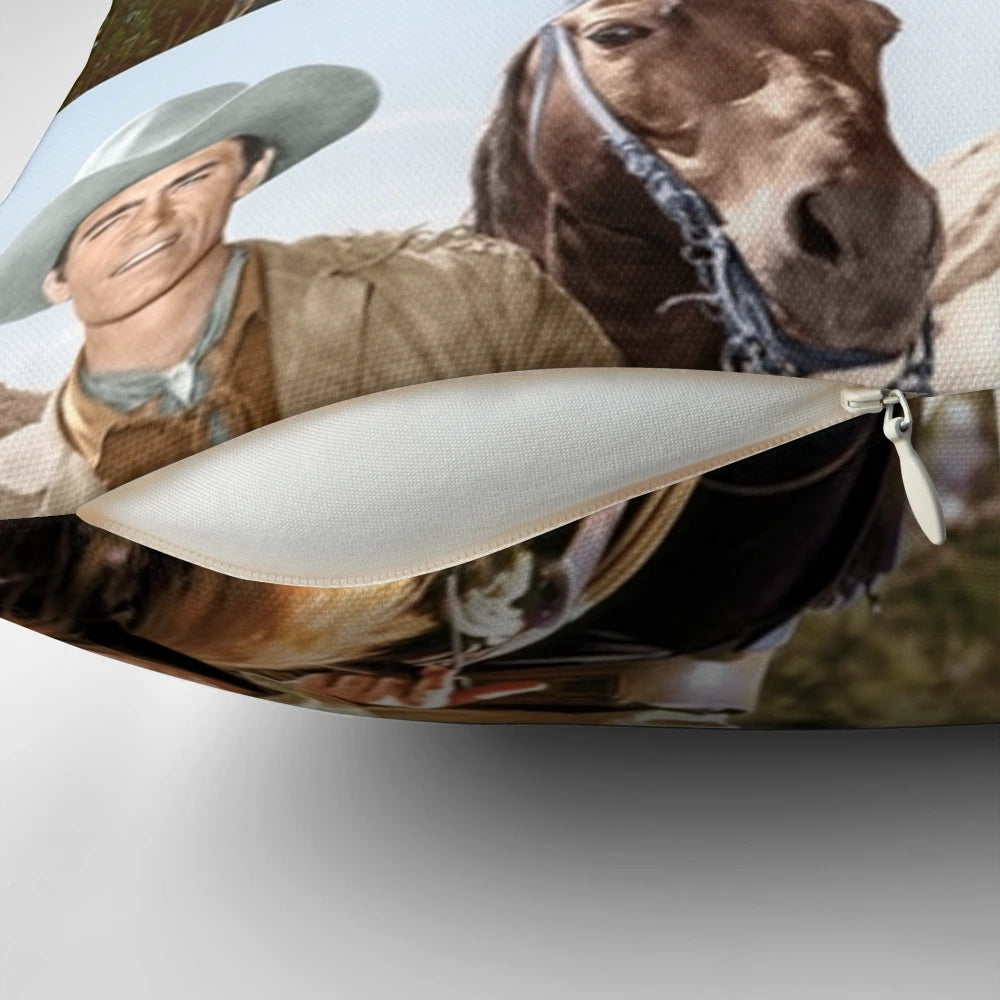 Clint Walker Signed Pillow - Vintage Collectible Memorabilia from the Golden Age of Hollywood