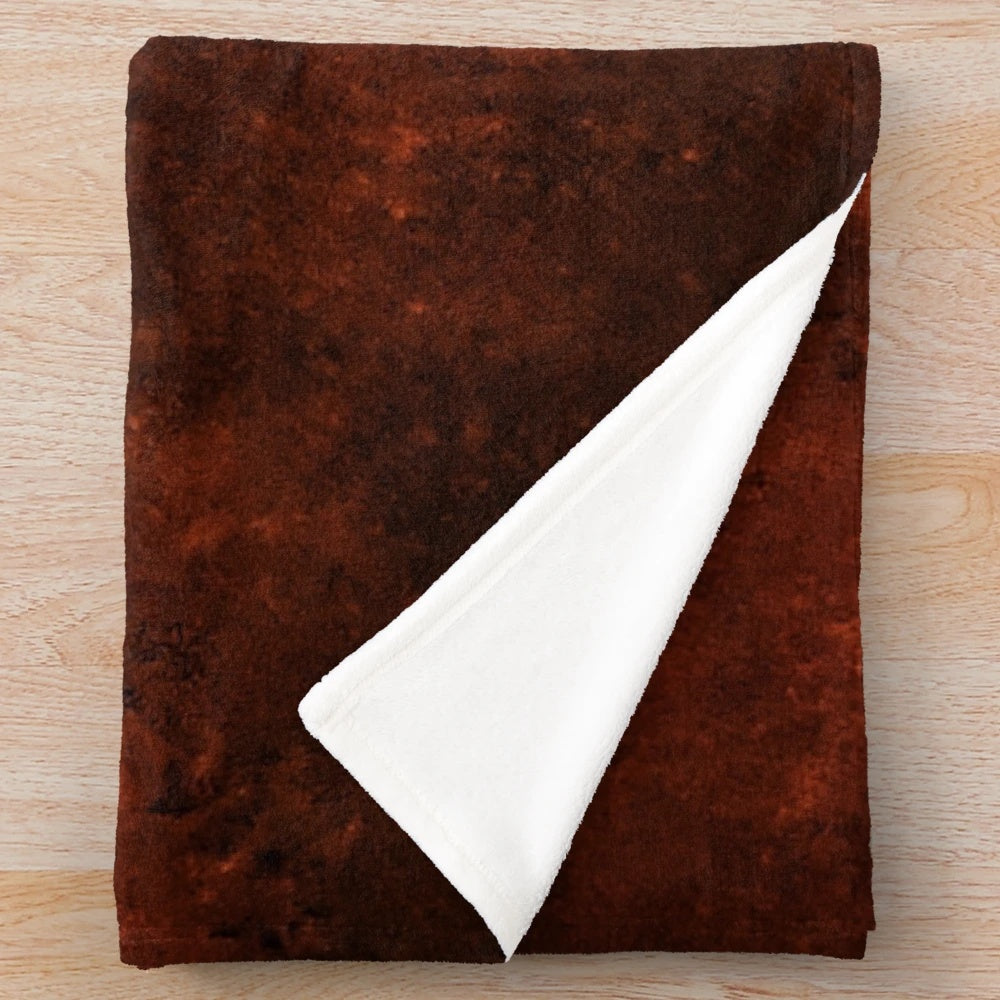 Vintage copper plate plush blanket