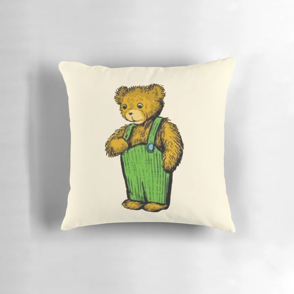 Vintage corduroy teddy bear with a soft, classic design