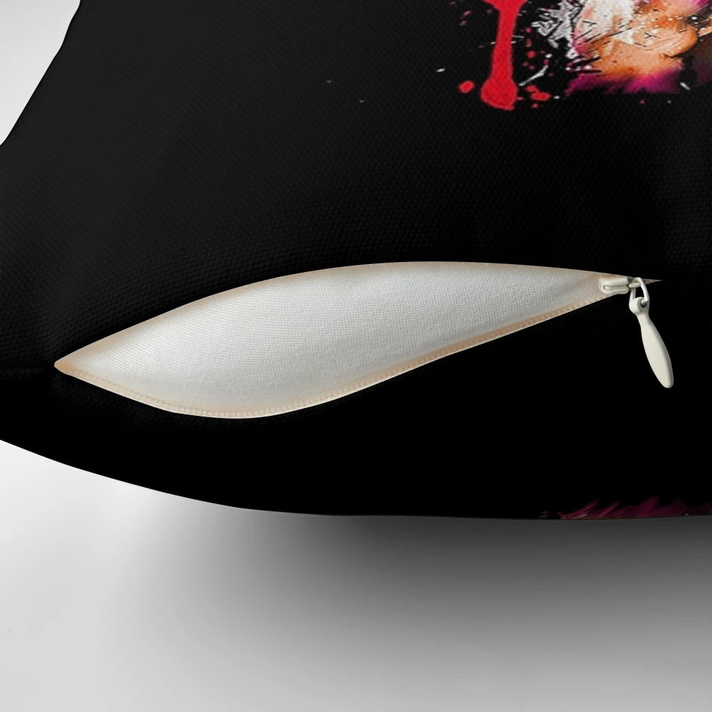 Vintage-inspired pillow featuring the iconic image of legendary musician David Bowie