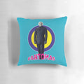 Vintage Fantomas movie poster pillow featuring Jean Marais and Louis de Funes