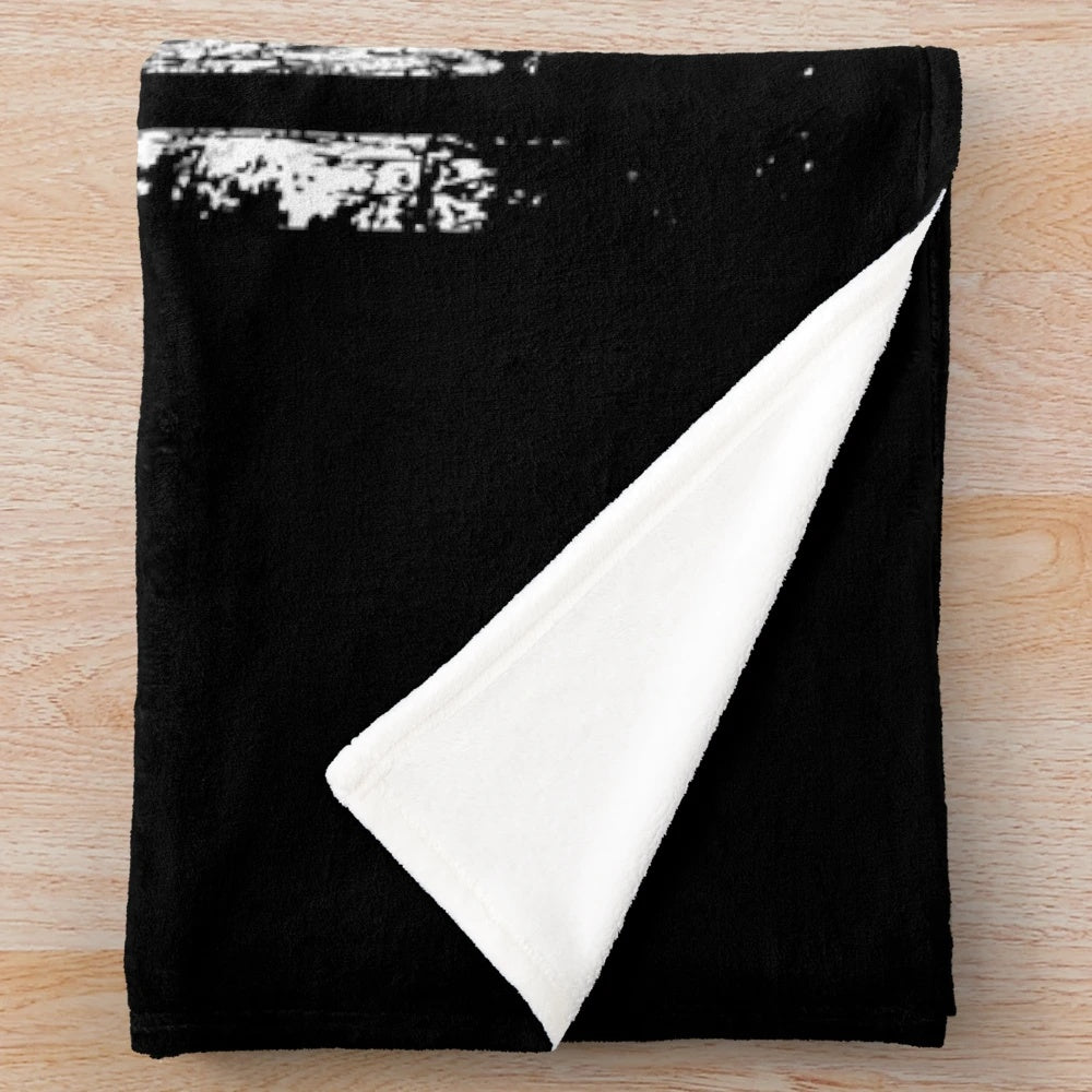 Vintage-style plush blanket featuring a Trump 2024 graphic and distressed American flag design