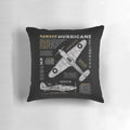 Hawker Hurricane WWII fighter plane pillow
