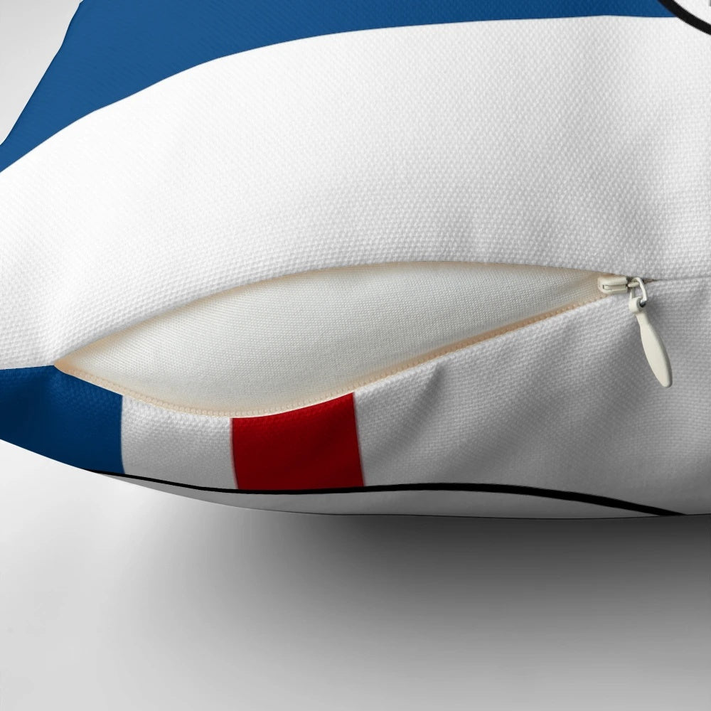 Vintage VW Beetle Herbie the Love Bug Inspired Decorative Throw Pillow