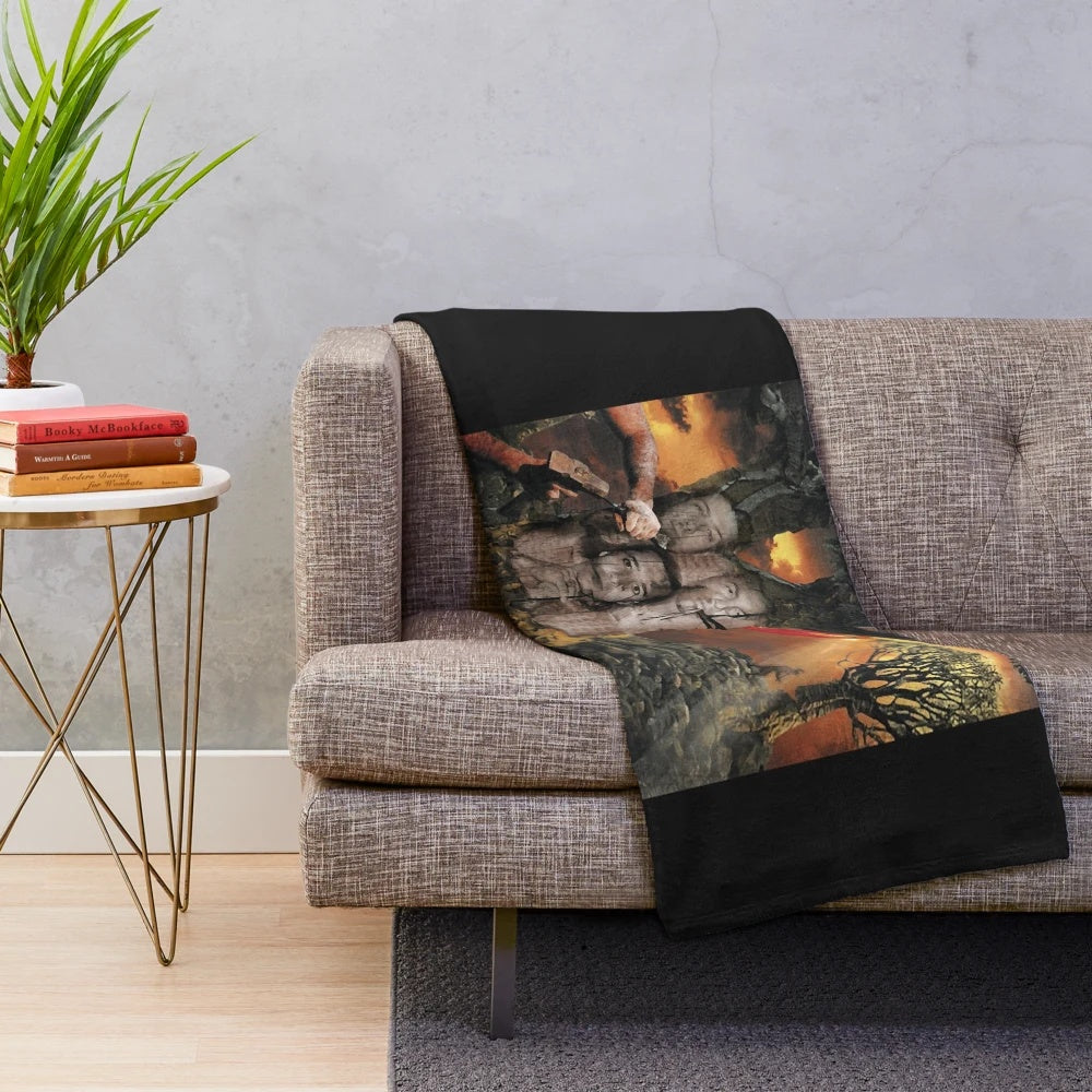 Cozy plush blanket featuring the iconic Creed band logo and weathered design