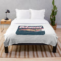 Delorean Plush Blanket, Back to the Future Themed Blanket