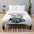 Distressed bass fishing plush blanket