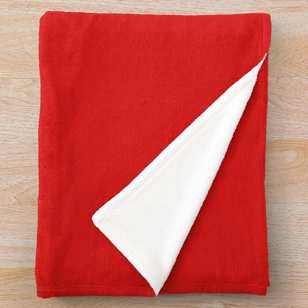 Vintage-inspired Emergency Squad 51 plush blanket with firefighter logo