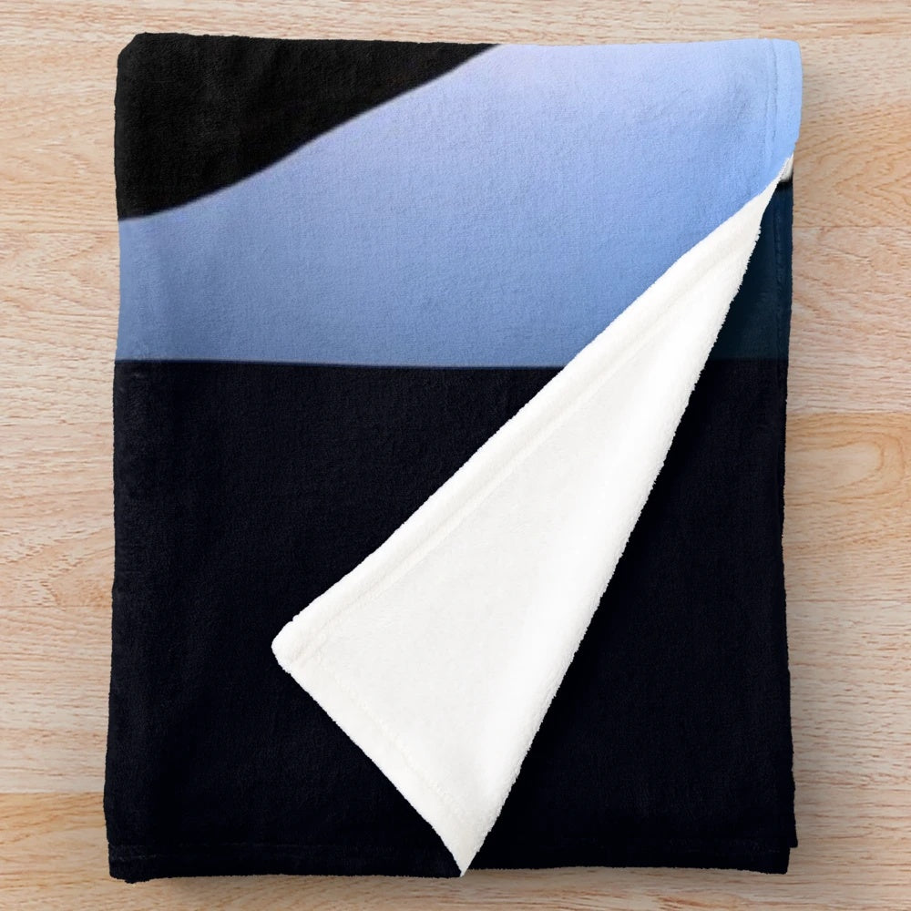 Vintage-style Genesis plush blanket featuring Peter Gabriel
