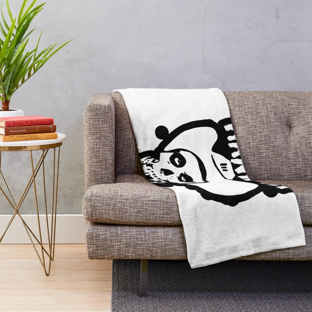 Hank Williams Plush Blanket with Classic Country Music Imagery
