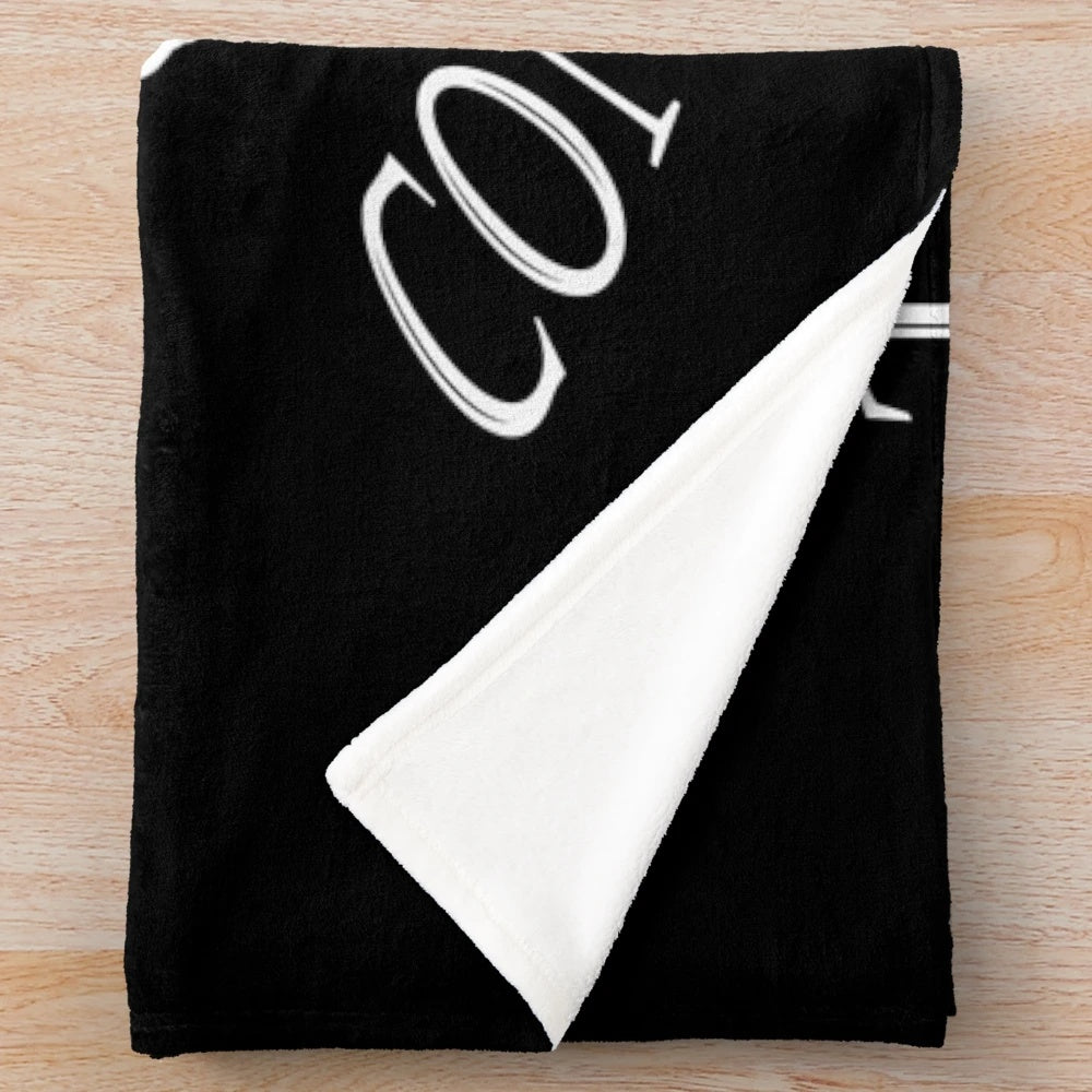 Vintage-inspired plush blanket featuring elements from the Canadian TV series Murdoch Mysteries