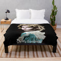 Shirley Temple plush blanket with retro Hollywood design