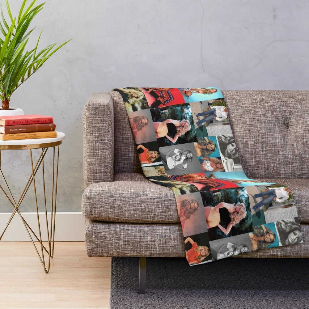 Soft, plush blanket featuring vintage hollywood actress Susan Anton