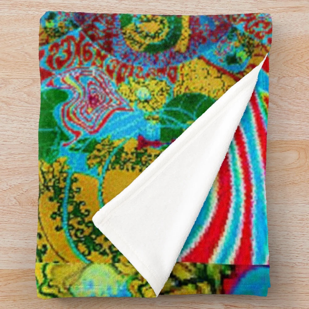 White rabbit airplane plush blanket