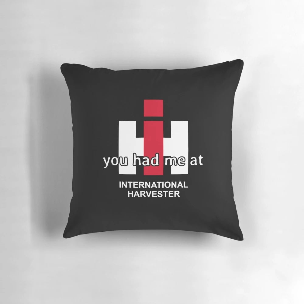 Vintage International Harvester classic 4WD pickup truck themed decorative pillow