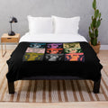 Vintage Marlon Brando inspired plush blanket with Apocalypse Now and Godfather movie references
