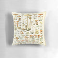 Vintage illustration of a mollusk, or champignon, by Adolphe Millot on a decorative pillow.