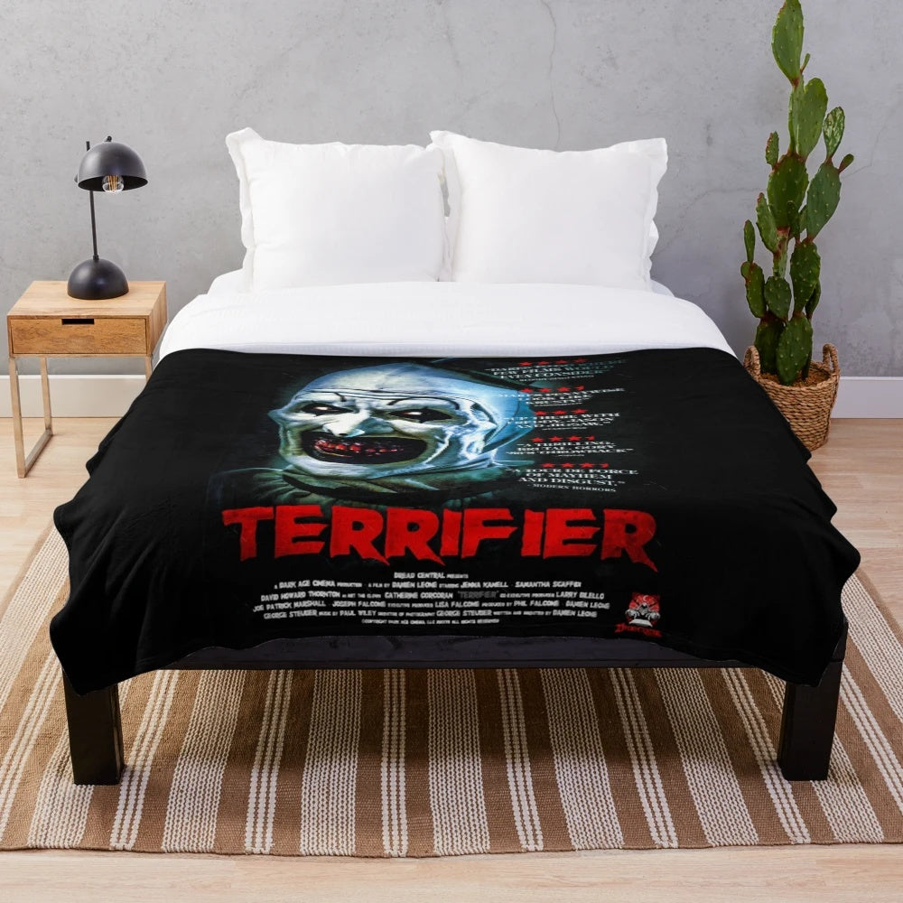 Vintage Retro Terrifier 2017 Movie Fans Plush Blanket