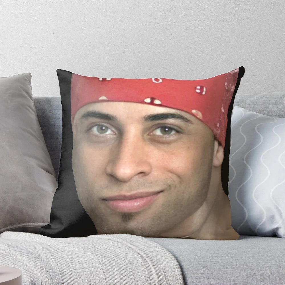 Vintage-style pillow featuring the iconic Ricardo Milos meme character