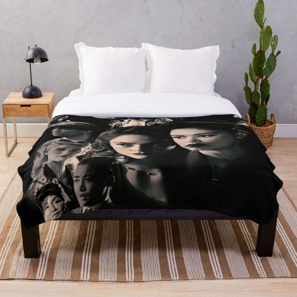 Vintage style Casablanca movie plush blanket