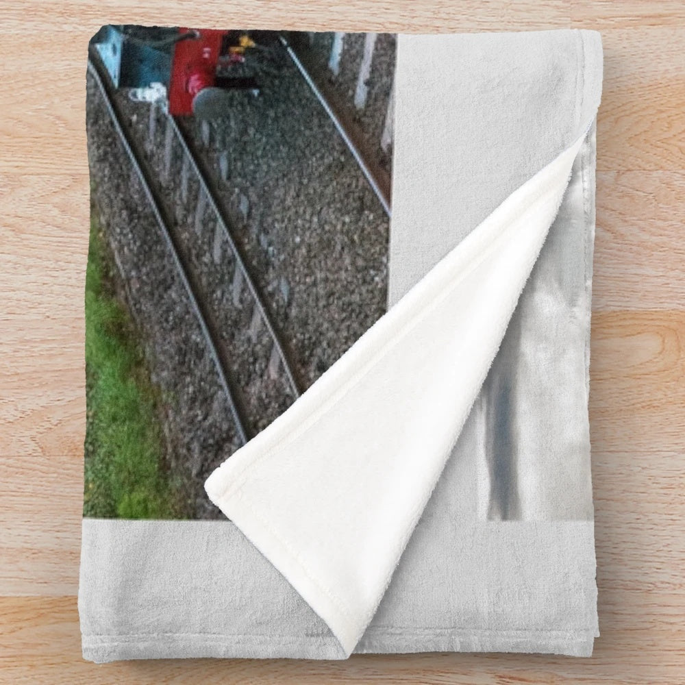 Vintage-Style Flying Scotsman Plush Blanket