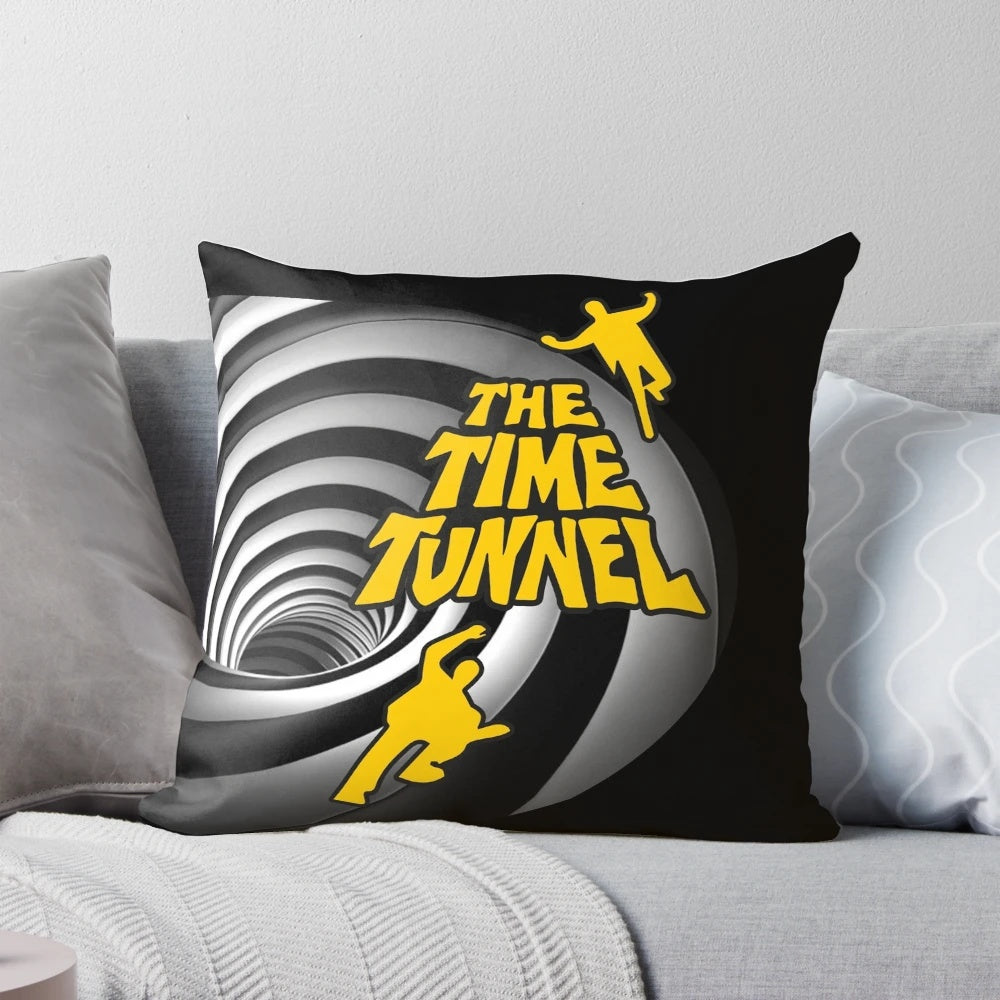 Vintage "The Time Tunnel" 1960s science fiction TV series themed pillow