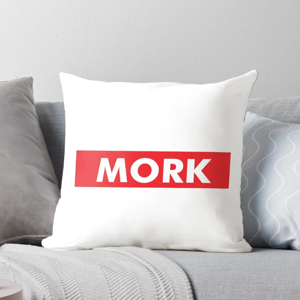 Vibrant Warhammer 40k Ork "MORK SUPREMACY!" Pillow