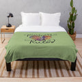 Kindness Plush Blanket with Rainbow and Heart Design