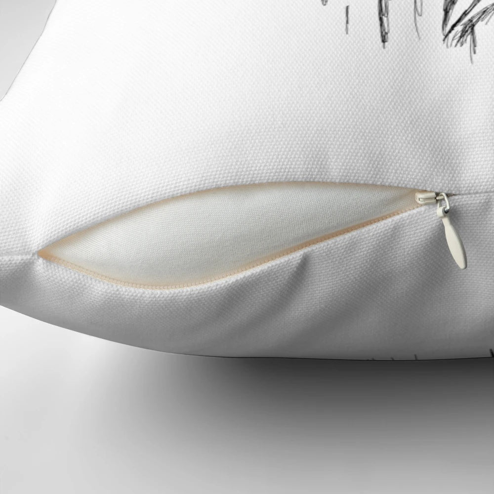 Worship The Black Symbol Metal Music Pillow