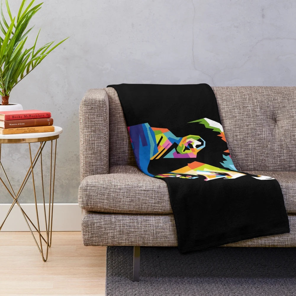 Wpap-Inspired Lionel Messi Plush Blanket