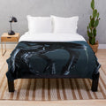 Xenomorph-inspired plush blanket with HR Giger-style alien design